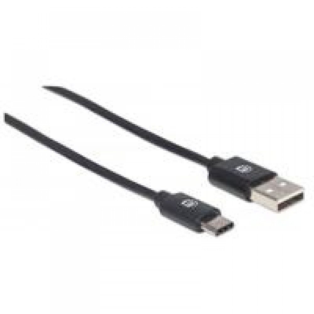 CABLE USB-C MANHATTAN, AM-CM 2.0M V2, NEGRO