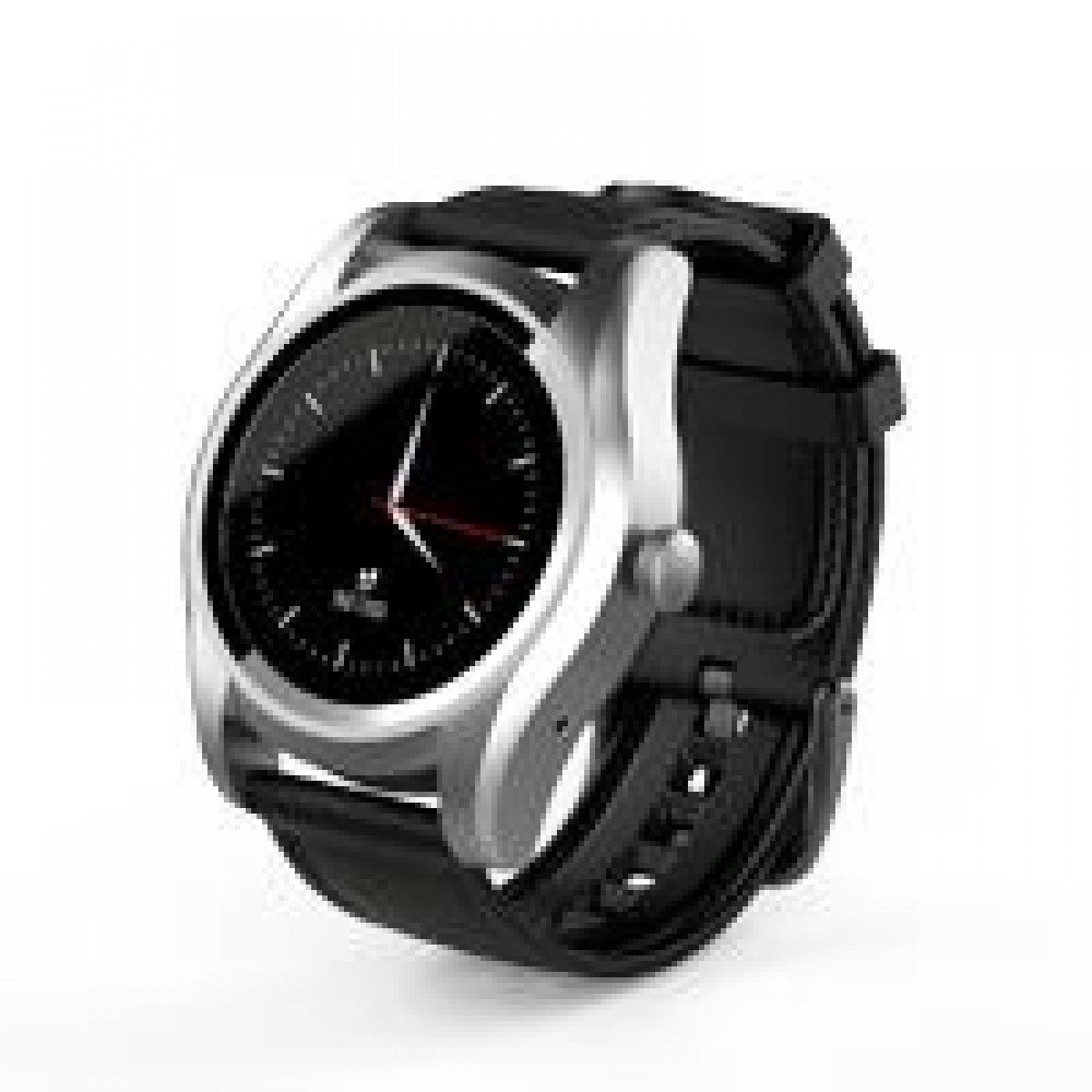 GHIA SMART WATCH CYGNUS /1.1 TOUCH/ HEART RATE/ BT/ SENSOR G/ SIM CARD 2G/GAC-145 NEGRO/PLATA