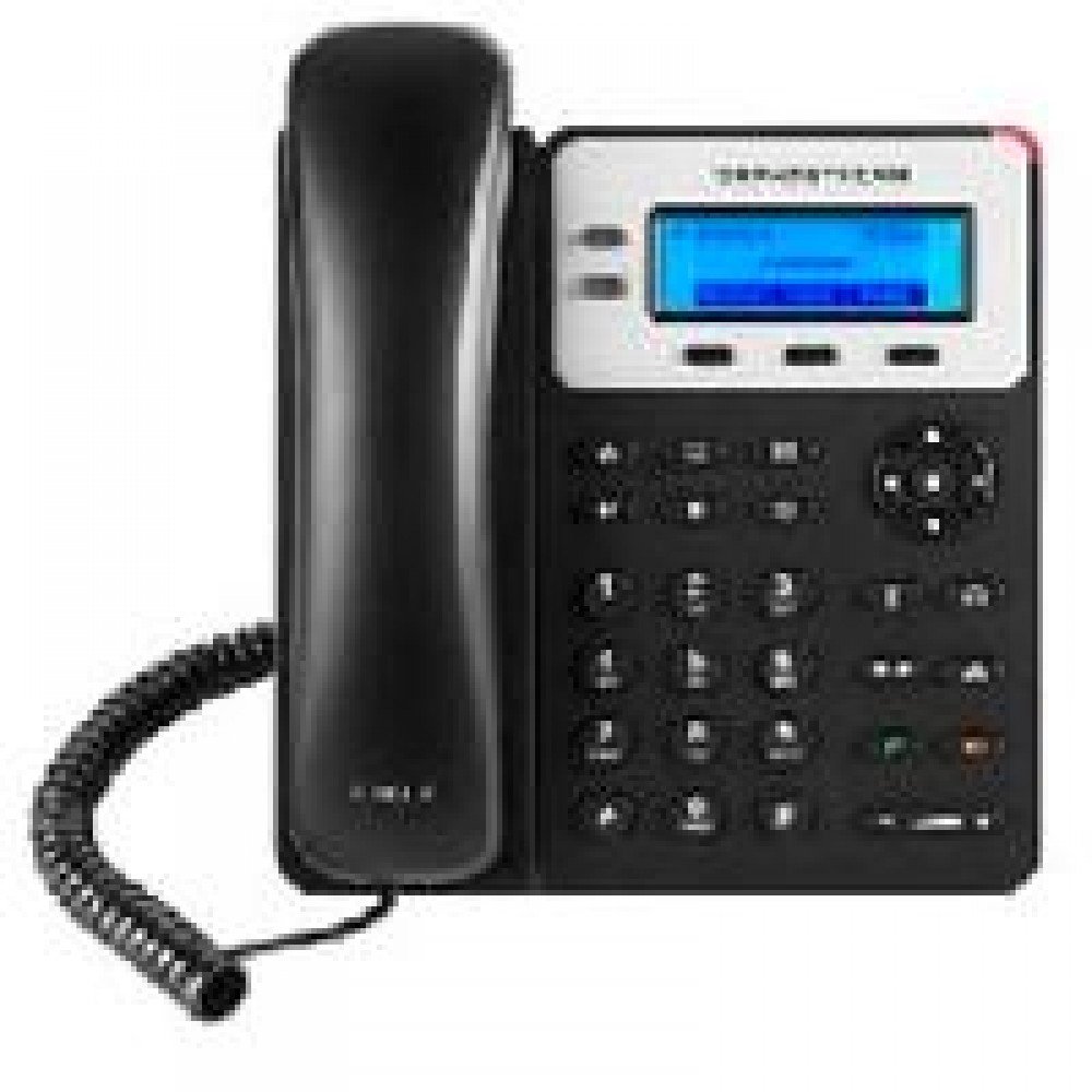 TELFONO IP BASICO DE 2 LNEAS 2 CUENTAS SIP CON 3 TECLAS DE FUNCIN PROGRAMABLES AUDIO HD Y CONFERENCIA DE 3 VAS FUENTE DE ALIMENTACION INCLUIDA SOPORTA POE.