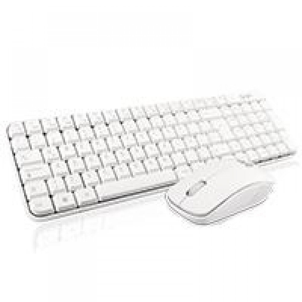 TECLADO/MOUSE COMBO INALAMBRICO COMPACTO GT4000WG GHIA / COLOR BLANCO