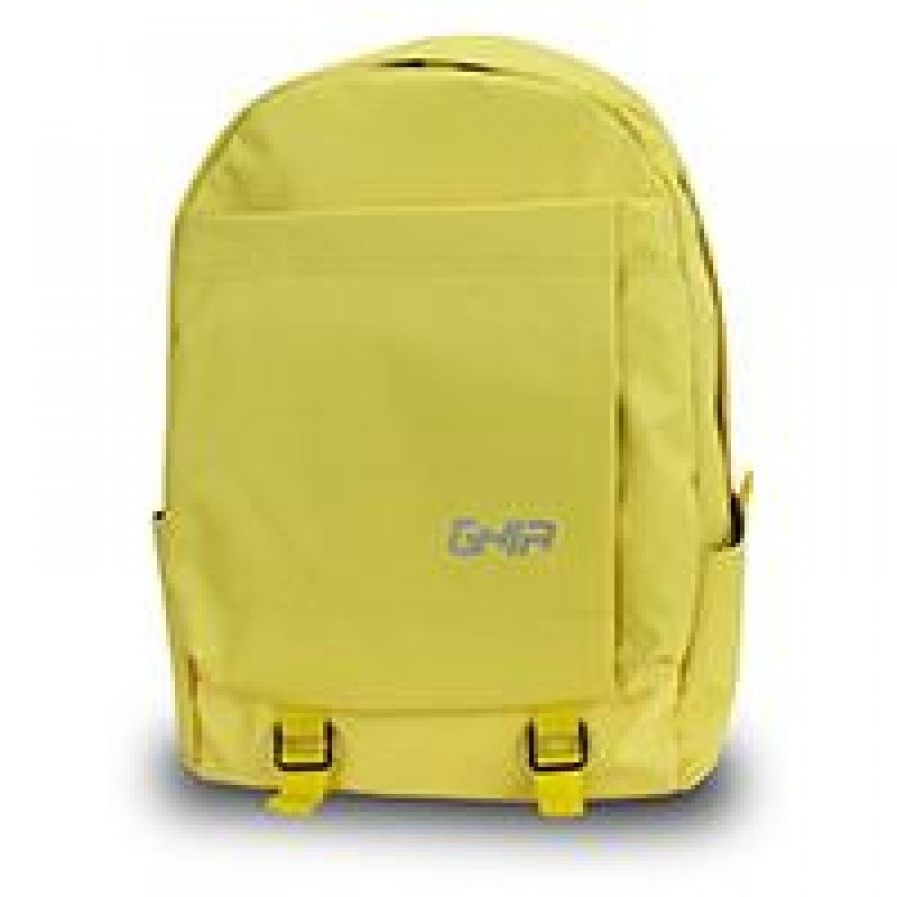 MOCHILA BACKPACK GHIA 15.6 COLOR AMARILLO 3 COMPARTIMIENTOS