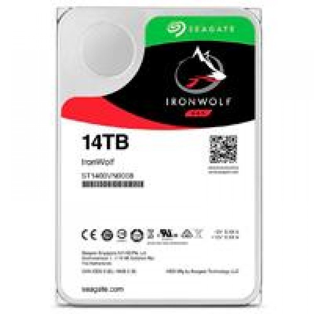 DD INTERNO SEAGATE IRONWOLF 3.5 14TB SATA3 6GB/S 7200RPM 256MB 24X7 HOT-PLUG P/NAS 1-8 BAHIAS