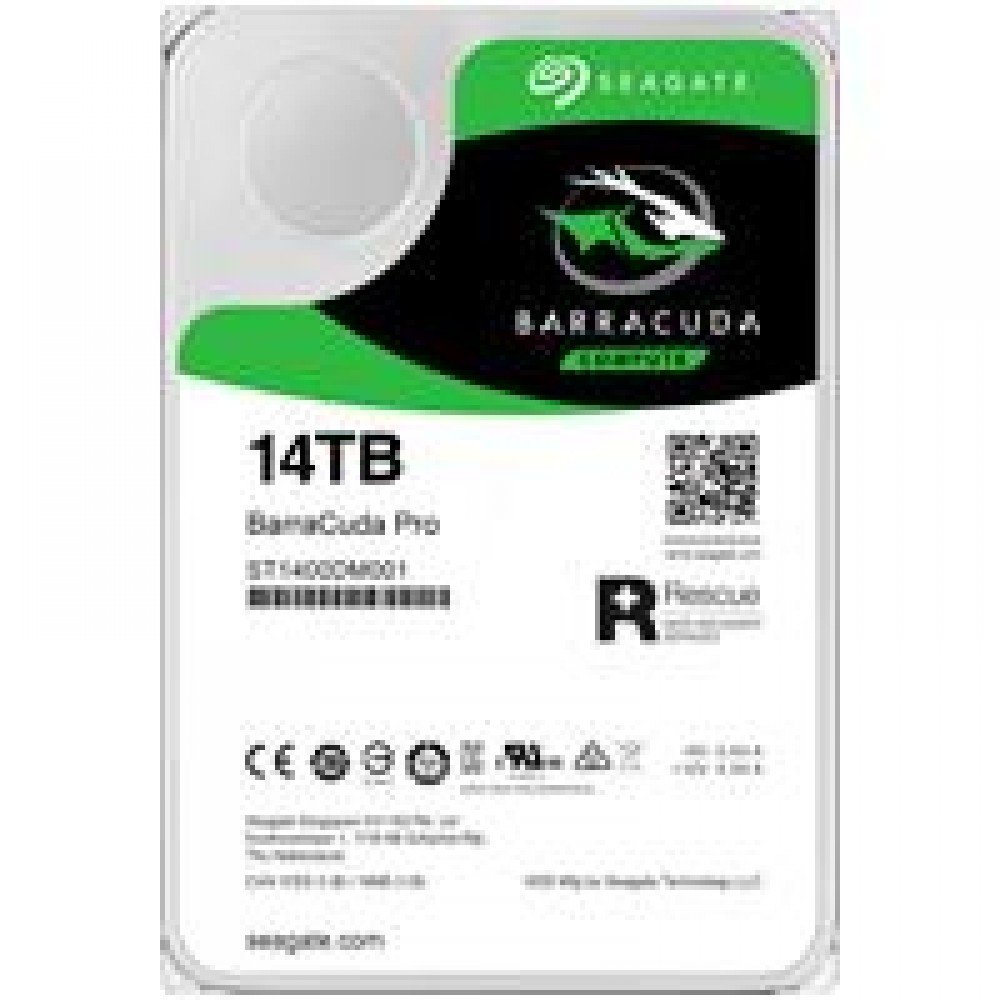 DD INTERNO SEAGATE BARRACUDA PRO 3.5 14TB/ SATA3/ 6GB/S/7200RPM/CACHE 256MB/PC