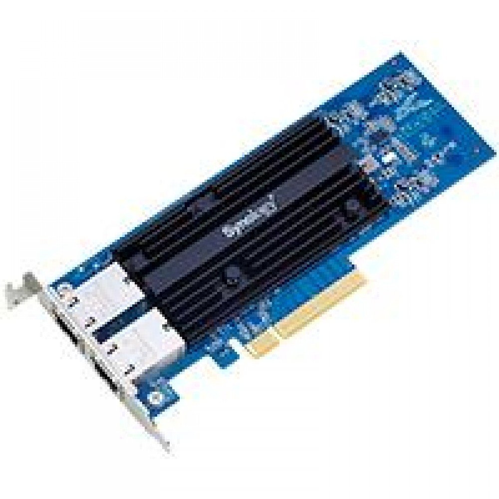 TARJETA SYNOLOGY DE COMPLEMENTO DE PUERTO DOBLE 10GBASE-T DE ALTA VELOCIDAD PARA SERVIDORES SYNOLOGY NAS