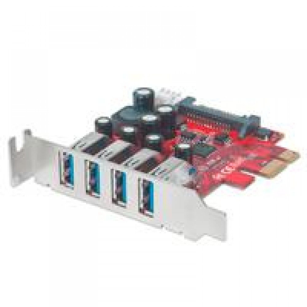 TARJETA USB V3 PCI EXPRESS 4 PTOS CORTO-BRACKET  MANHATTAN