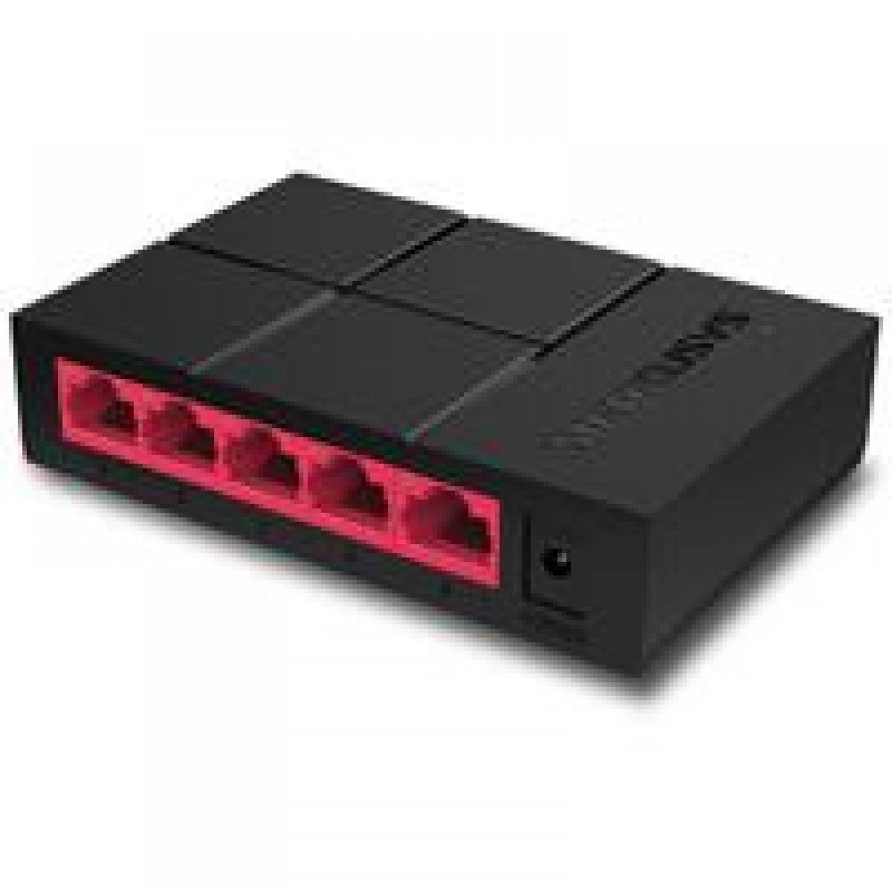 SWITCH MERCUSYS MS105G 5 PUERTOS RJ45 GIGABIT 10/100/1000 MBPS NO ADMINISTRABLE PARA ESCRITORIO