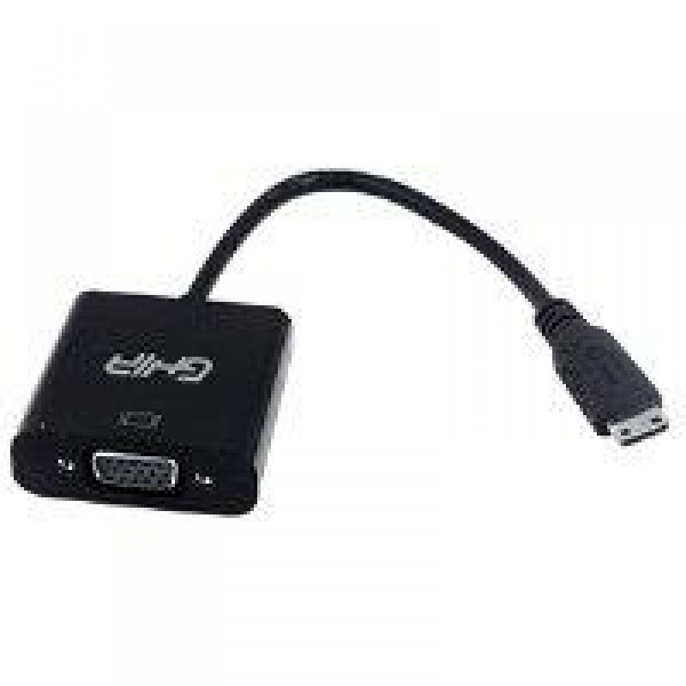 ADAPTADOR GHIA MINI HDMI MACHO A VGA HEMBRA COLOR NEGRO