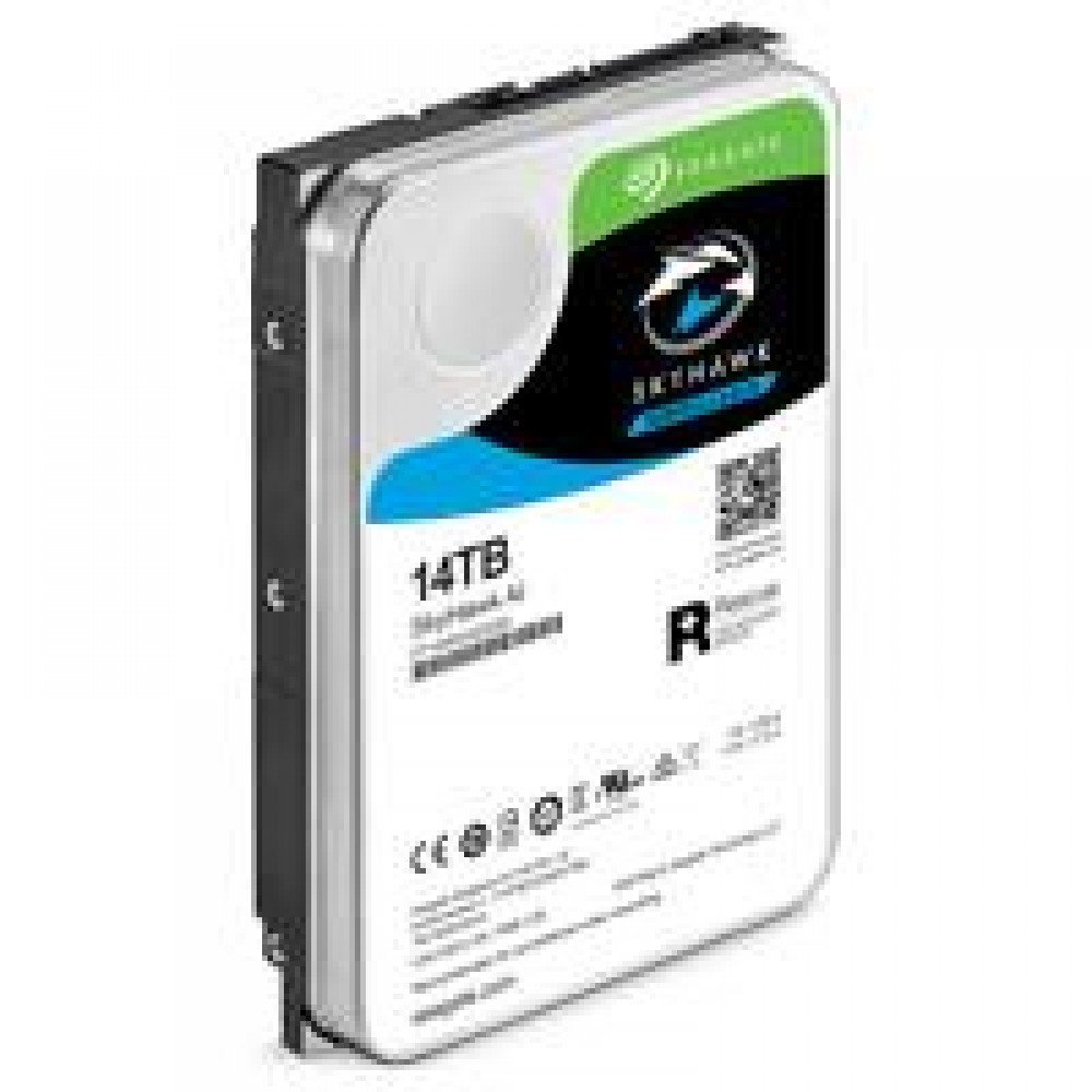 DD INTERNO SEAGATE SKYHAWK SURVEILLANCE AI 3.5 14TB SATA3 6GB/S 7200RPM 256MB 24X7 P/NVR 16 BAHIAS/1-64 CAM