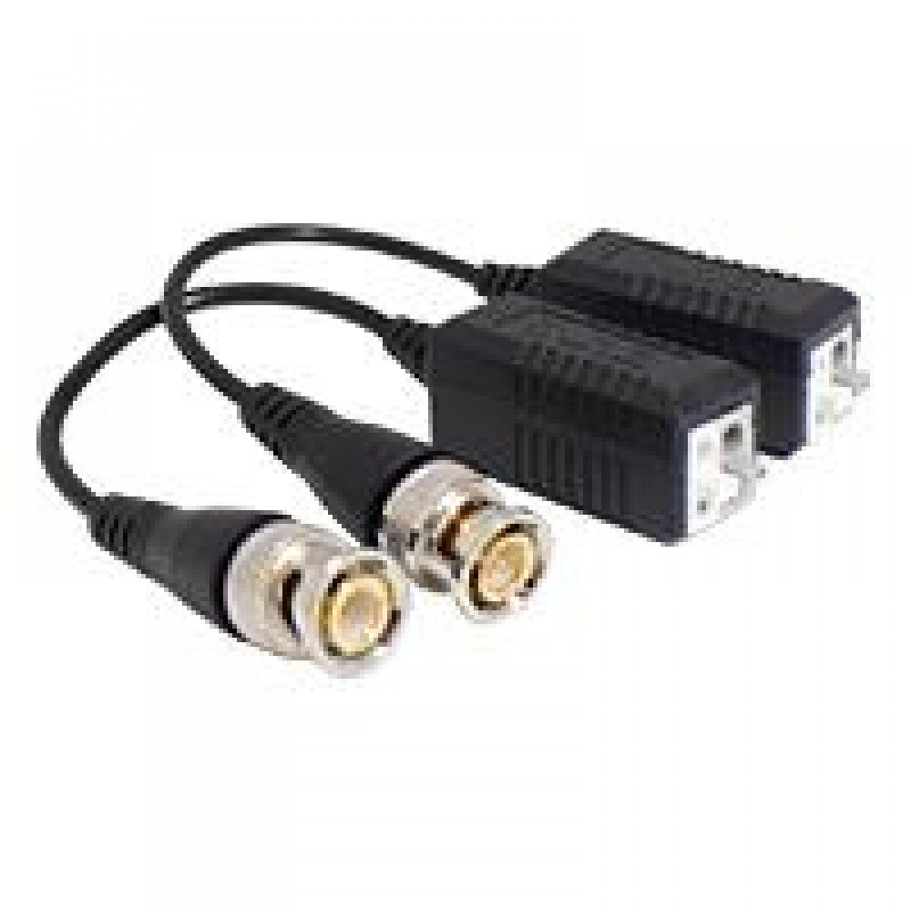 PAR DE TRANSCEPTORES PASIVOS GHIA VIDEO BALUN AHD /CVBS/CVI/TVI / CON EXTENSION / DISTANCIA DE HASTA 350 MTS A 720P / RESOLUCION HASTA 5MP.
