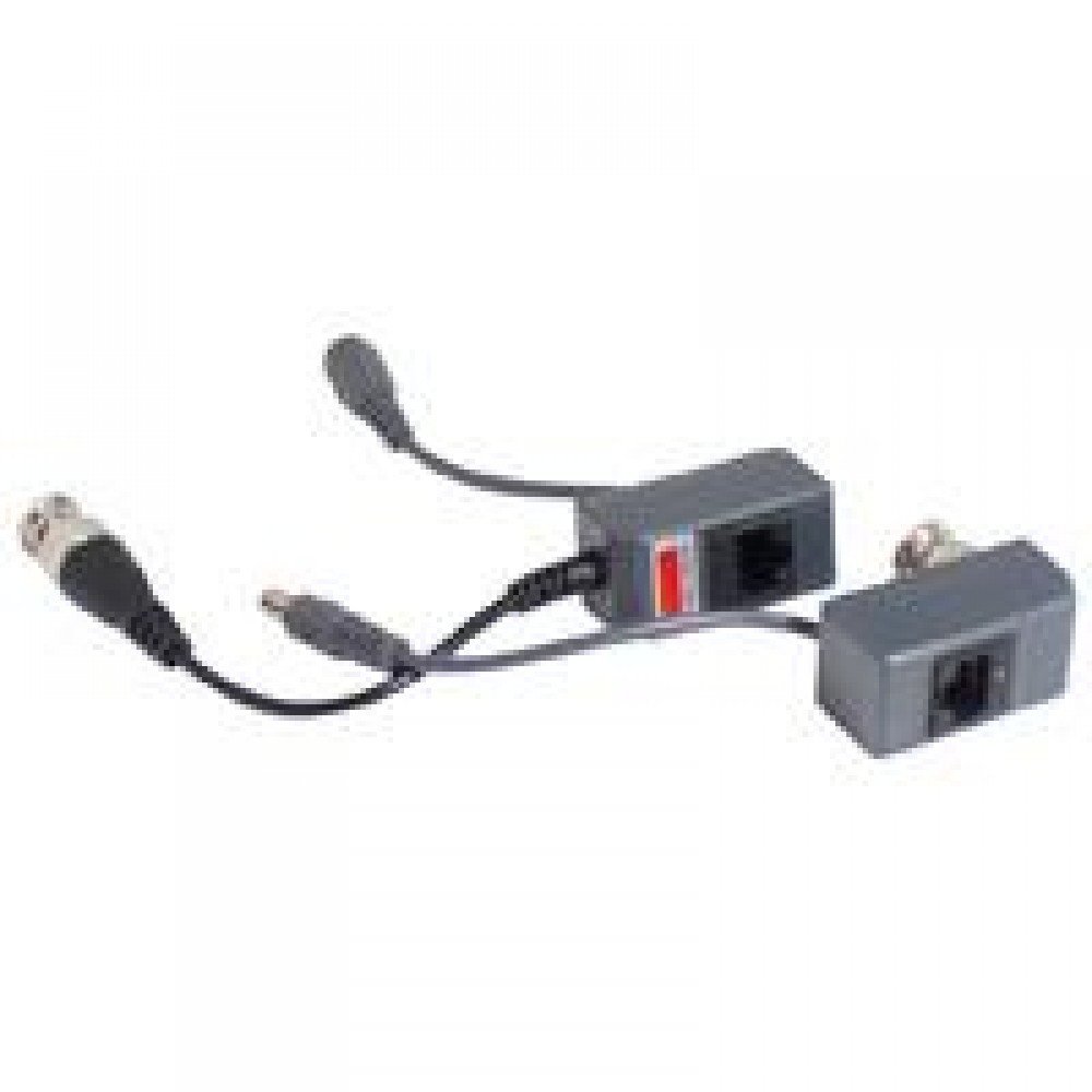 PAR DE TRANSCEPTORES GHIA VIDEO BALUN TRANSMITE ENERGIA Y VIDEO AHD /CVBS/CVI/TVI / CON EXTENSION / DISTANCIA DE HASTA 350 MTS A 720P / RESOLUCION HASTA 5MP.