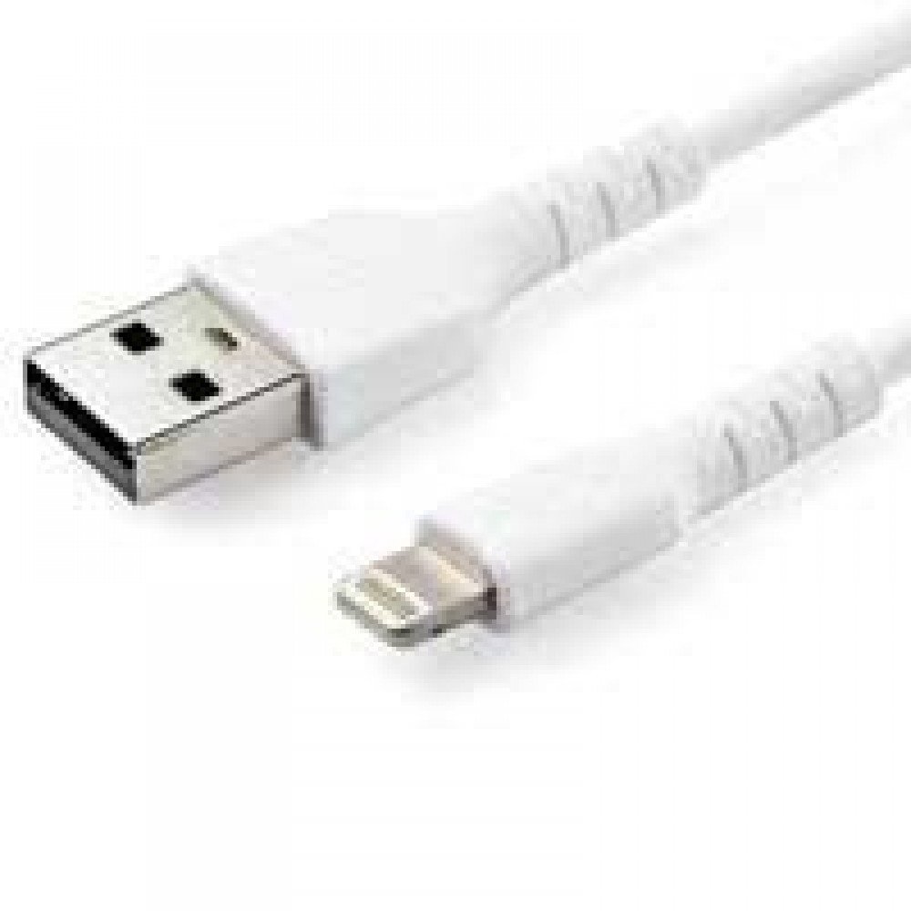 CABLE USB A LIGHTNING - 1M - CABLE LIGHTNING CERTIFICADO MFI - CABLE LIGHTNING DE SERVICIO PESADO - BLANCO - STARTECH.COM MOD. RUSBLTMM1M