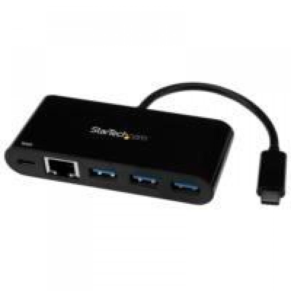 ADAPTADOR MULTIPUERTOS USB-C DE RED ETHERNET CON HUB DE 3 PUERTOS USB 3.0 Y ENTREGA DE POTENCIA - STARTECH.COM MOD. US1GC303APD