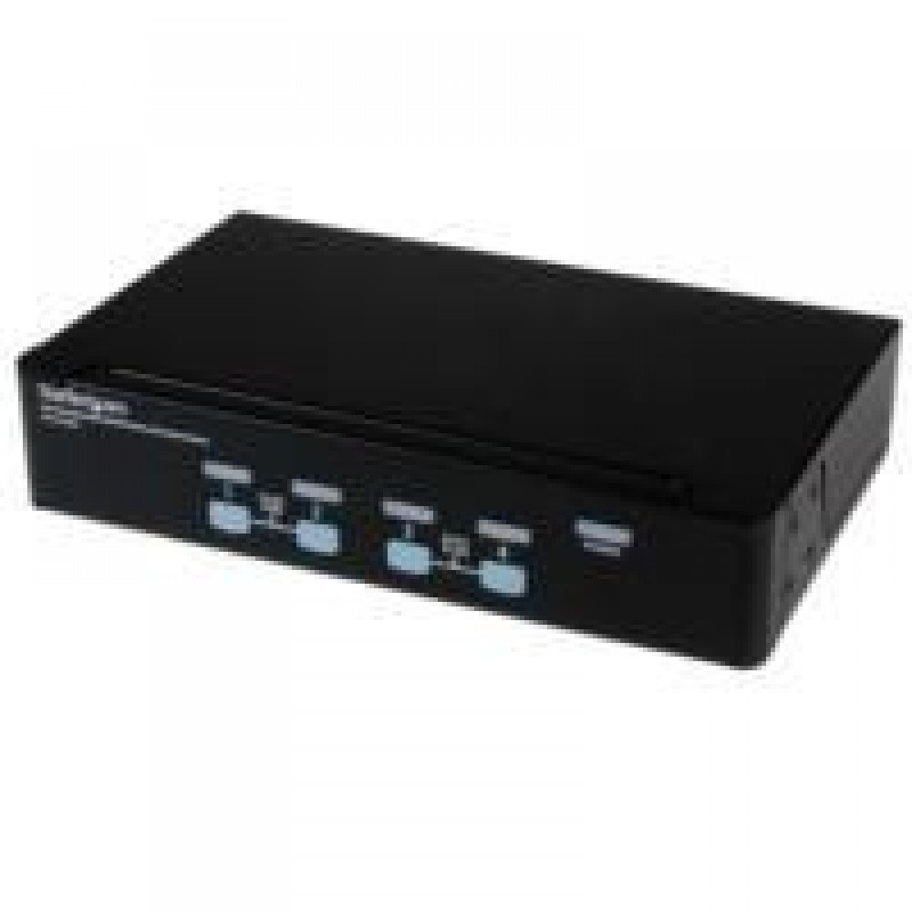 SWITCH CONMUTADOR KVM DE 4 PUERTOS VGA CON AUDIO Y HUB USB 2.0 - MONTAJE EN RACK - STARTECH.COM MOD. SV431USBAE