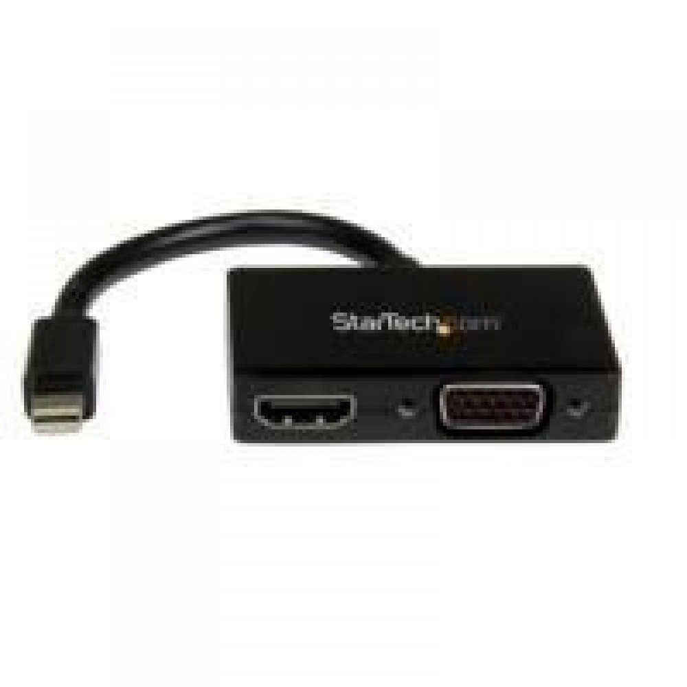 ADAPTADOR MINI DP DE AUDIO/VIDEO PARA VIAJES - CONVERTIDOR MINI DISPLAYPORT A HDMI O VGA COMPATIBLE CON THUNDERBOLT 1920X1200 - STARTECH.COM MOD. MDP2HDVGA