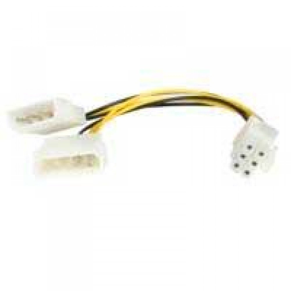 CABLE DE 15CM ADAPTADOR DE ALIMENTACIÓN LP4 MOLEX A PCI EXPRESS DE 6 PINES PARA TARJETA DE VIDEO - STARTECH.COM MOD. LP4PCIEXADAP