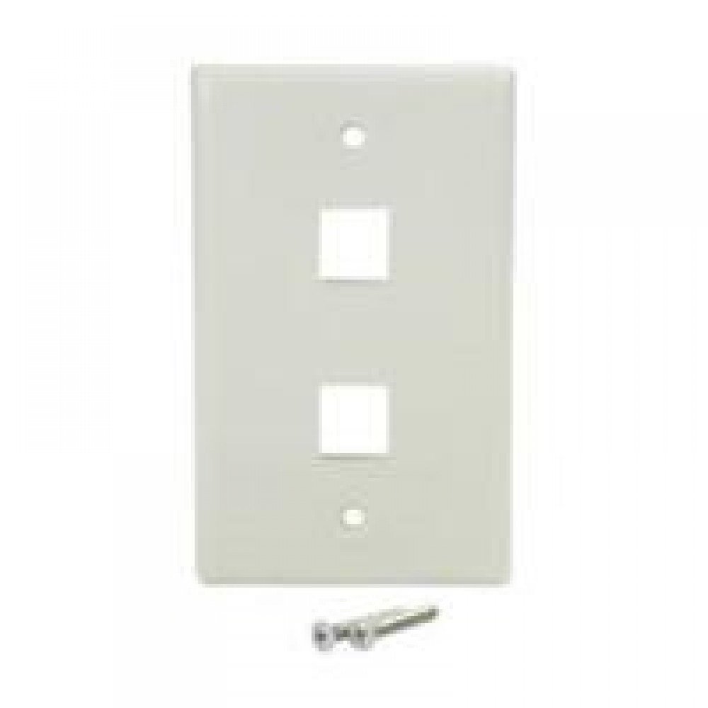PLACA DE PARED DE 2 SALIDAS RJ45 - COLOR BLANCO - STARTECH.COM MOD. PLATE2WH