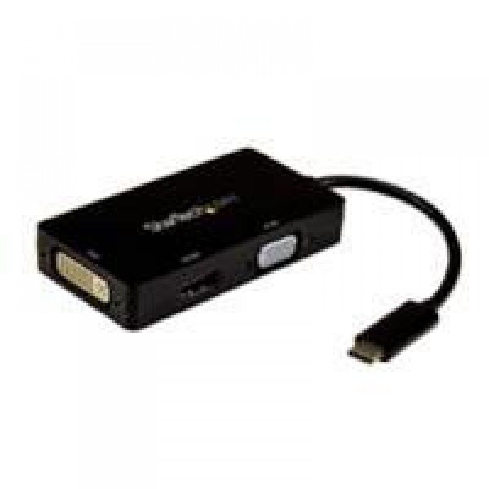 STARTECH.COM ADAPTADOR USB-C MULTIPUERTOS DE VIDEO - 4K 30 HZ - USB TIPO C A HDMI/DVI / HDMI - HUB USBC - STARTECH.COM MOD. CDPVGDVHDBP