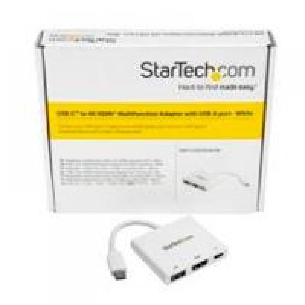 ADAPTADOR MULTIFUNCIÓN USB-C A HDMI 4K - REPLICADOR DE PUERTOS CON ENTREGA DE POTENCIA Y PUERTO USB-A - BLANCO - STARTECH.COM MOD. CDP2HDUACPW