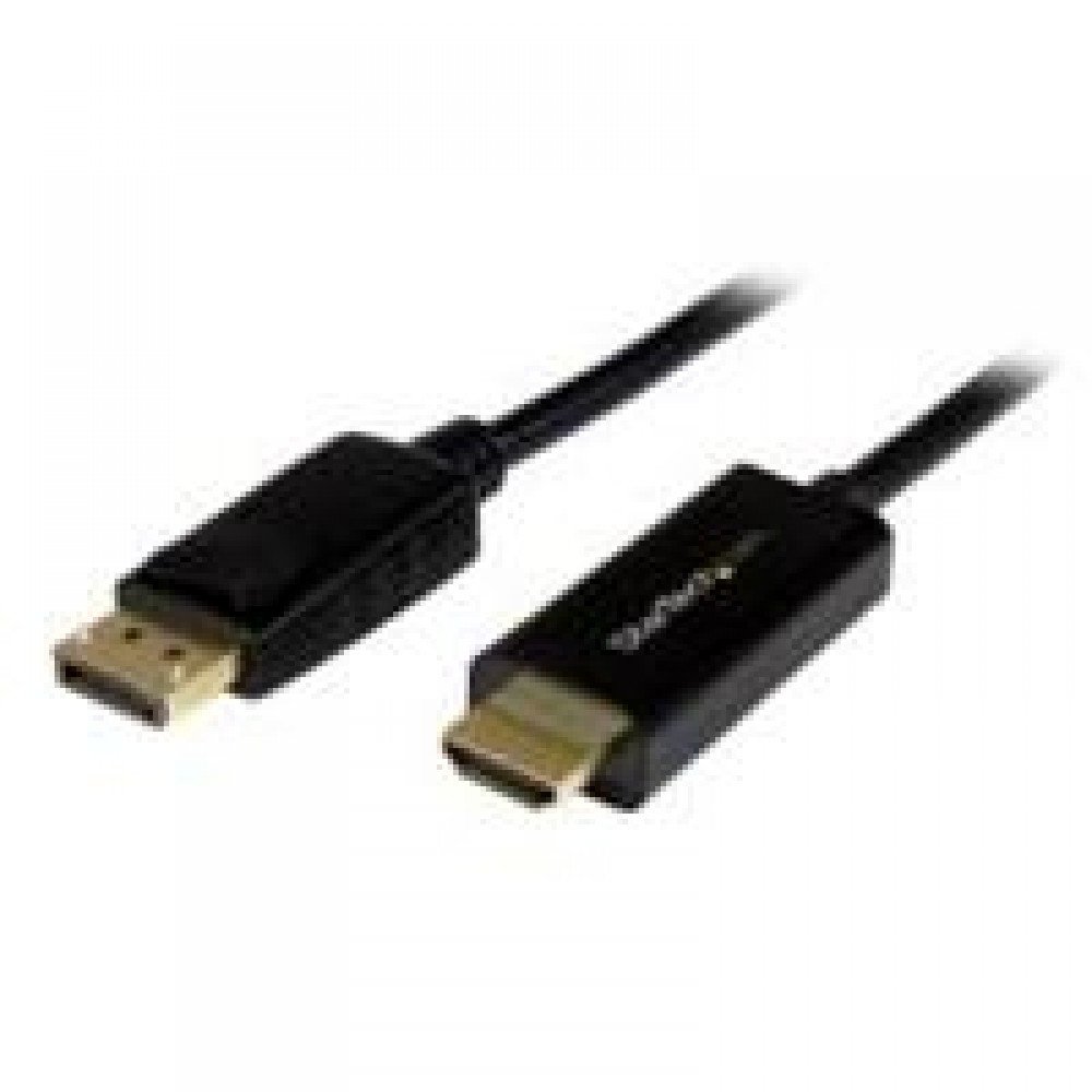 CABLE CONVERTIDOR DISPLAYPORT A HDMI DE 1M - COLOR NEGRO - ULTRA HD 4K - STARTECH.COM MOD. DP2HDMM1MB