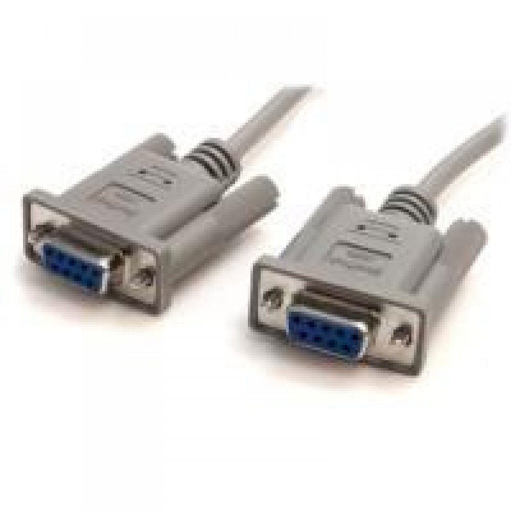 CABLE DE MÓDEM NULO DE SERIE CRUZADO 3M NULL RS232 SERIAL - 2X HEMBRA DB9 - GRIS - STARTECH.COM MOD. SCNM9FF