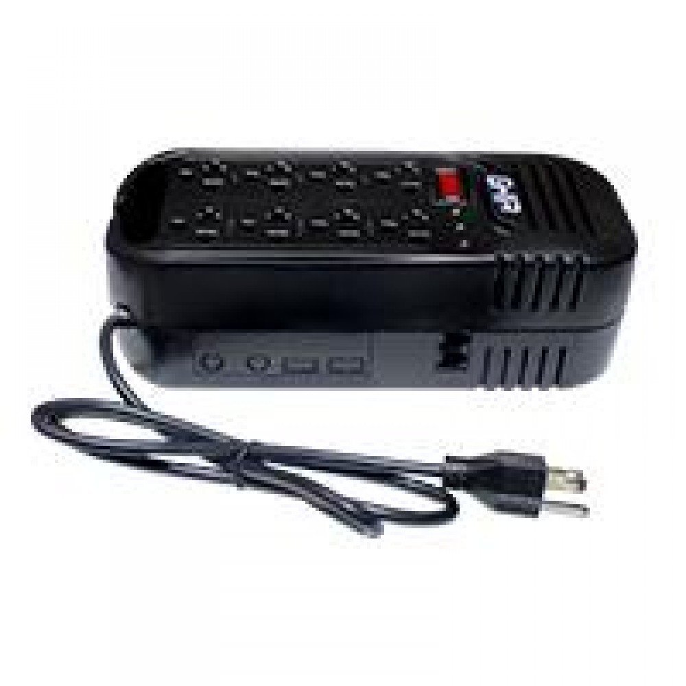 REGULADOR DE VOLTAJE GHIA 2000VA / 800W 8 CONTACTOS.