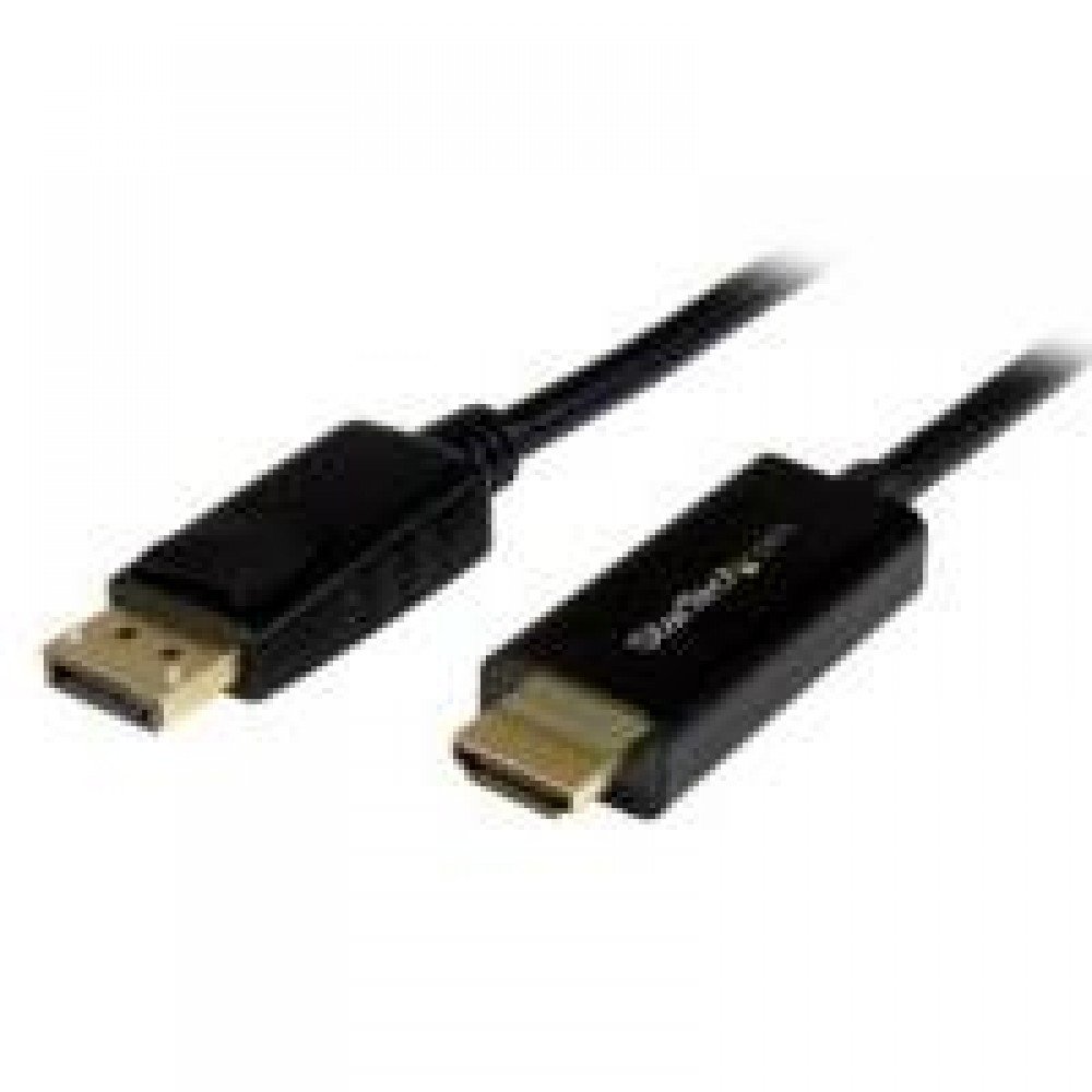 CABLE CONVERTIDOR DISPLAYPORT A HDMI DE 2M - COLOR NEGRO - ULTRA HD 4K - STARTECH.COM MOD. DP2HDMM2MB