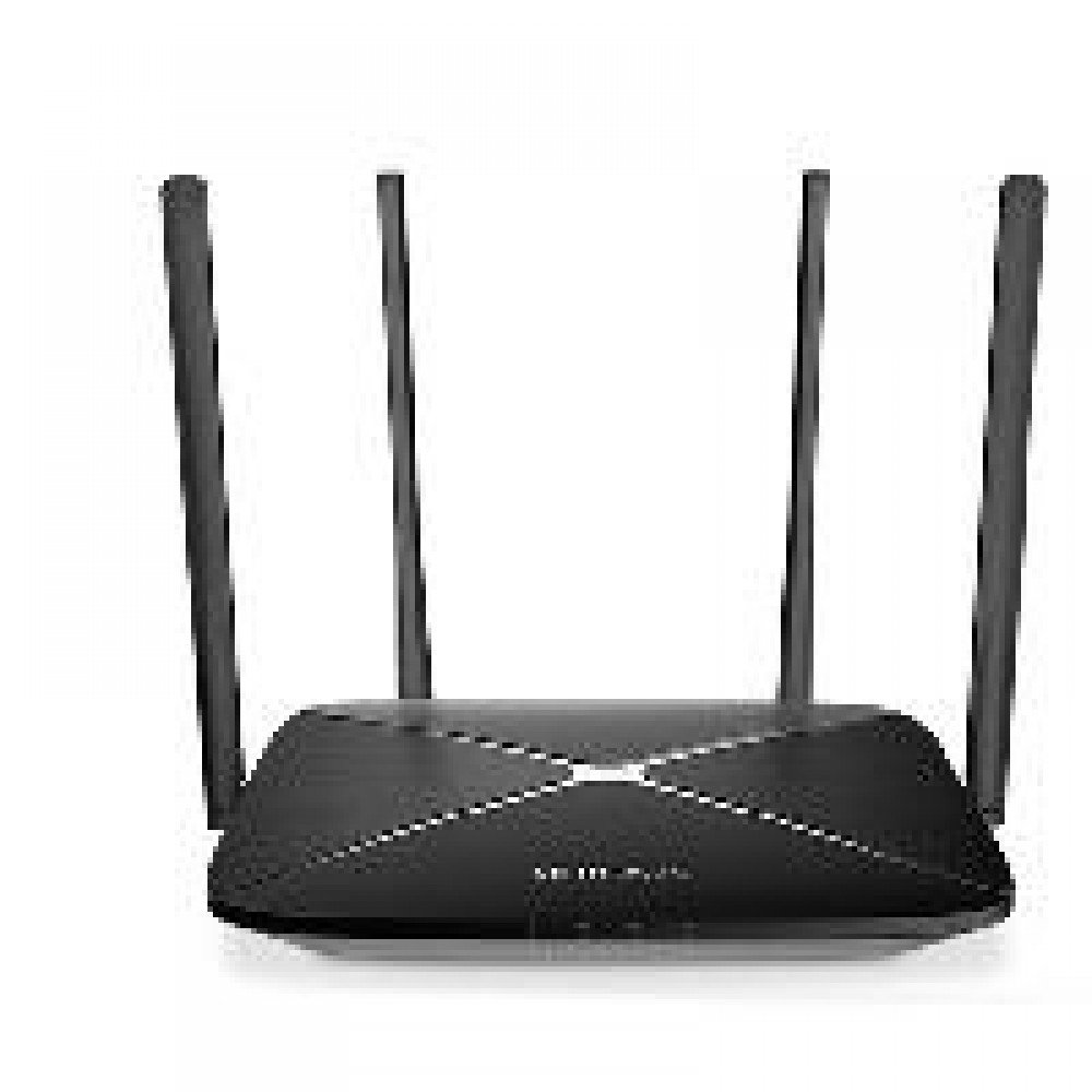 ROUTER INALAMBRICO MERCUSYS AC12G AC1200 BANDA DUAL 2.4GHZ A 300MBPS Y 5GHZ A 867MBPS 3 PUERTOS LAN GIGABIT 1 PUERTO WAN GIGABIT Y 4 ANTENAS EXTERNAS