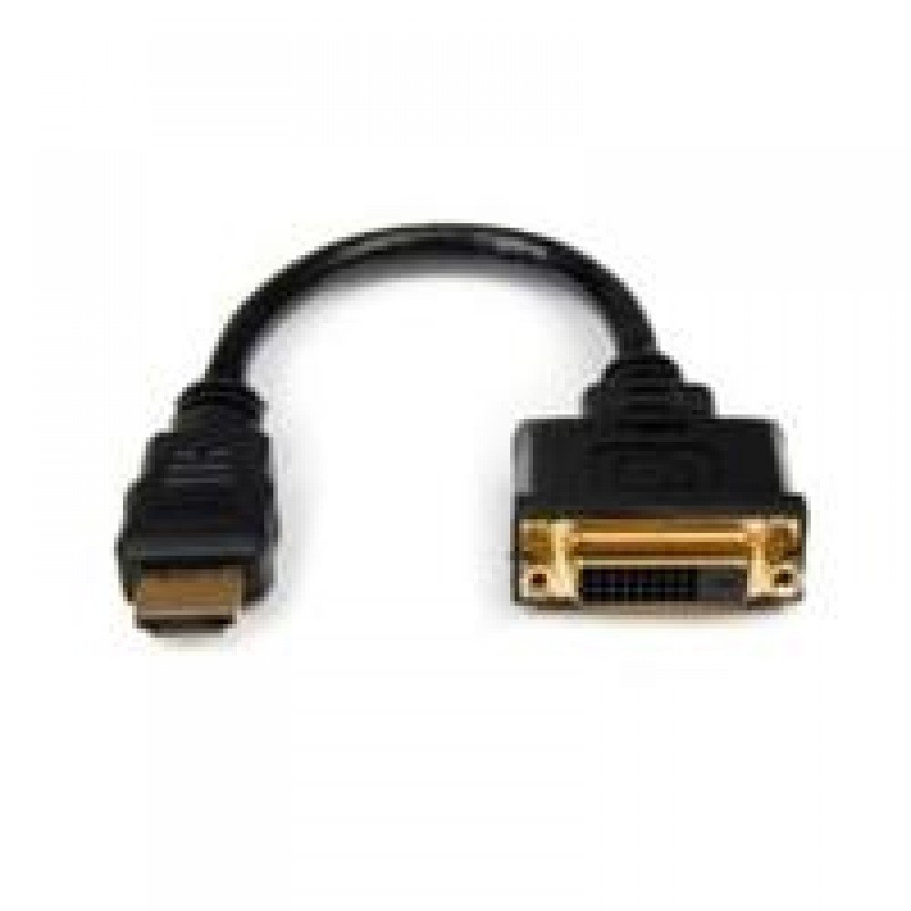 ADAPTADOR DE 20CM HDMI® A DVI - DVI-D HEMBRA - HDMI MACHO - CABLE CONVERTIDOR DE VIDEO - NEGRO - STARTECH.COM MOD. HDDVIMF8IN