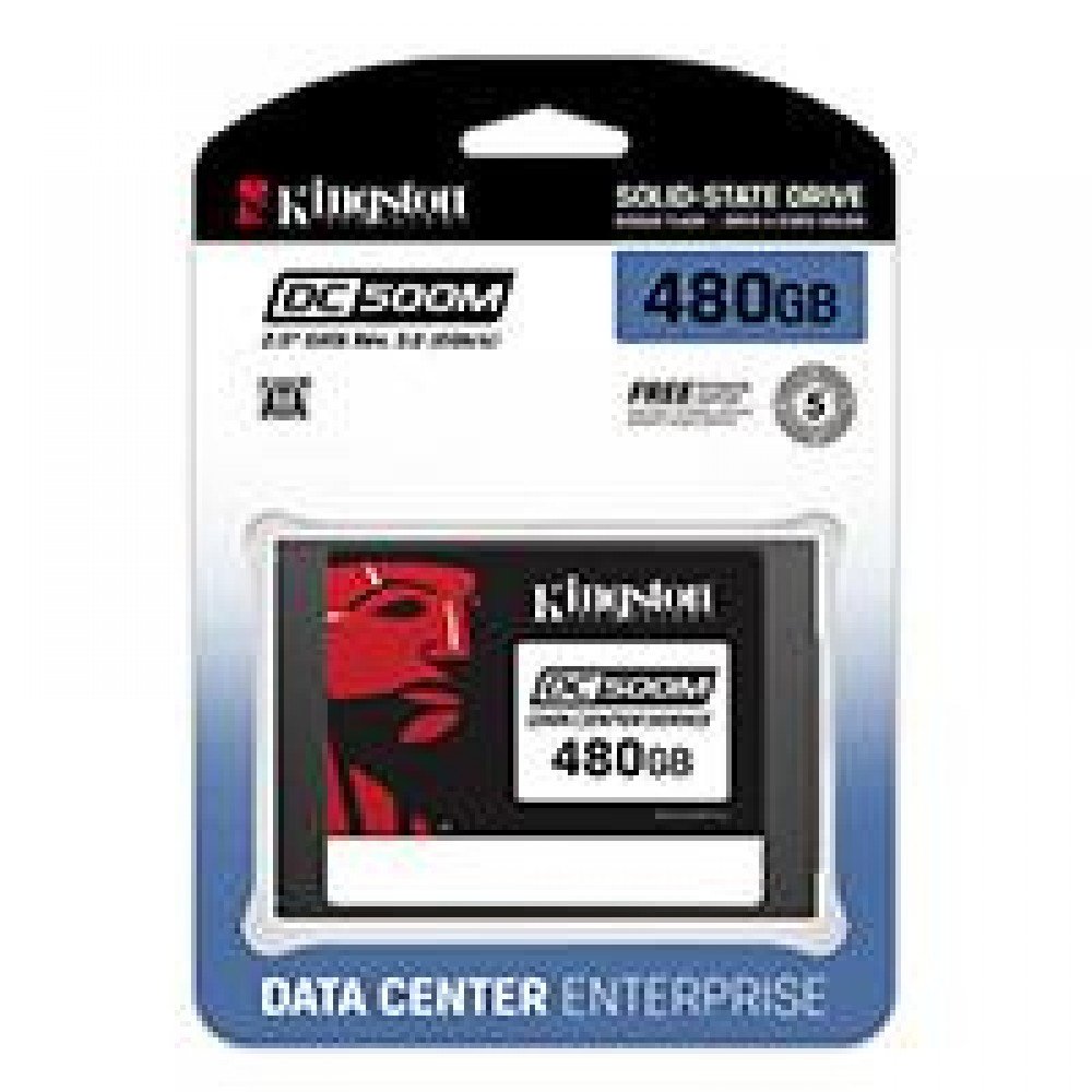 UNIDAD DE ESTADO SOLIDO SSD KINGSTON DC500M 480GB 2.5 SATA LECT.555/ESCR.520MBS P/SERVER