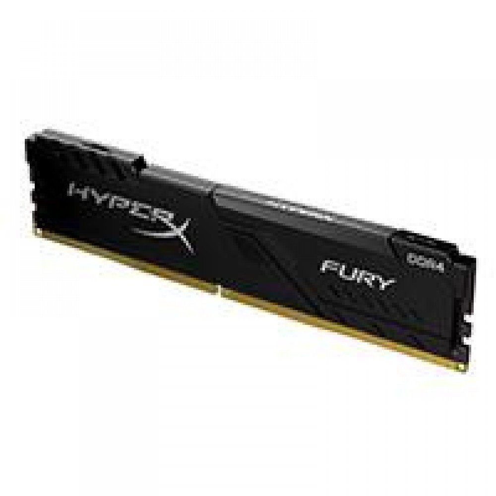 MEMORIA KINGSTON UDIMM DDR4 16GB 2666MHZ HYPERX FURY BLACK CL16 288PIN 1.2V C/DISIPADOR DE CALOR P/PC/GAMER/ALTO RENDIMIENTO