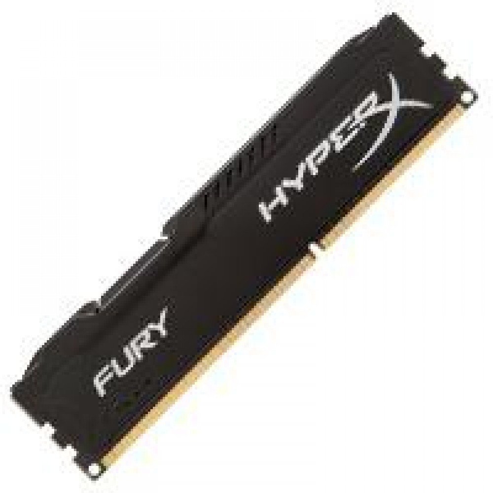 MEMORIA KINGSTON UDIMM DDR3 4GB 1600MHZ HYPERX FURY BLACK CL10 240PIN 1.5V C/DISIPADOR DE CALOR P/PC/GAMER/ALTO RENDIMIENTO
