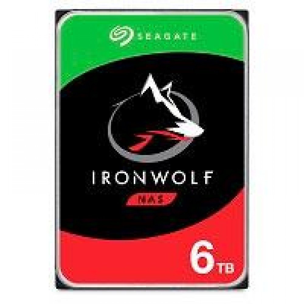 DD INTERNO SEAGATE IRONWOLF 3.5 6TB SATA3 6GB/S 5400RPM 256MB 24X7 HOT-PLUG P/NAS 1-8 BAHIAS