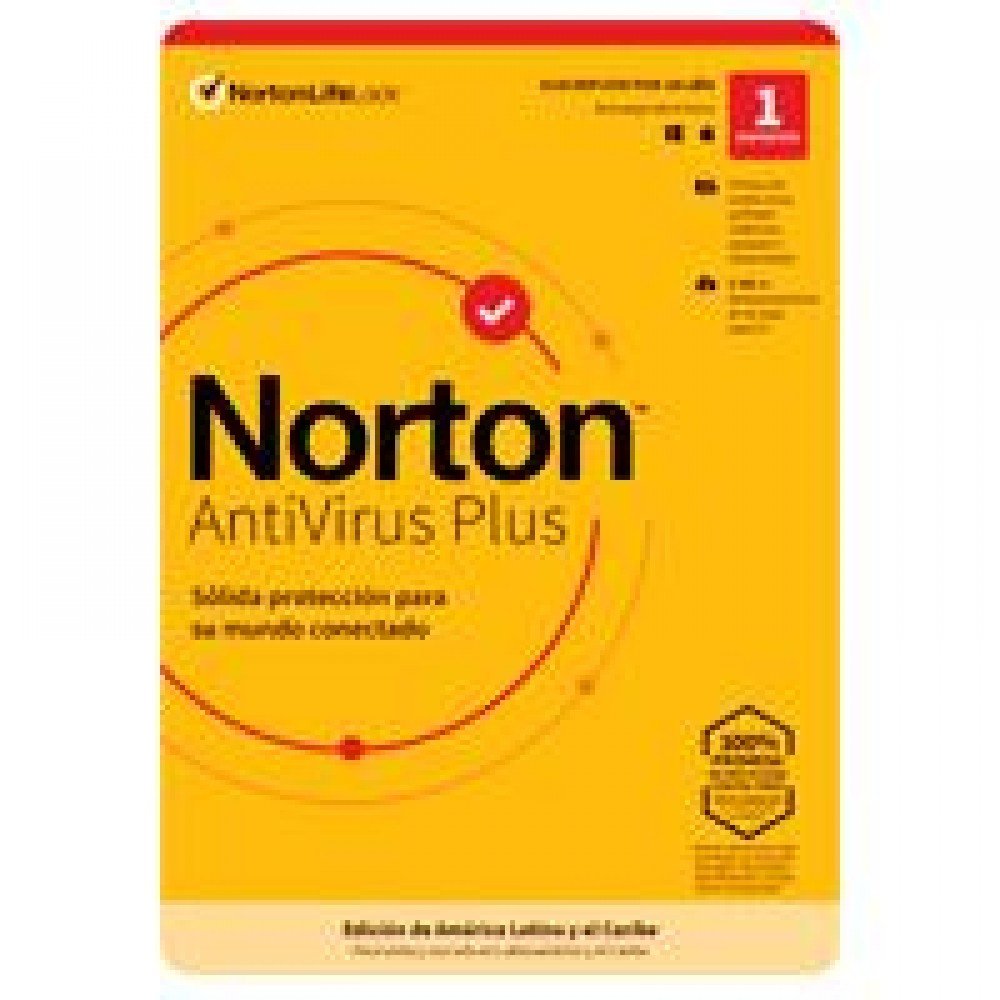 NORTON ANTIVIRUS PLUS 1 DISPOSITIVO 1 AñO (CAJA)