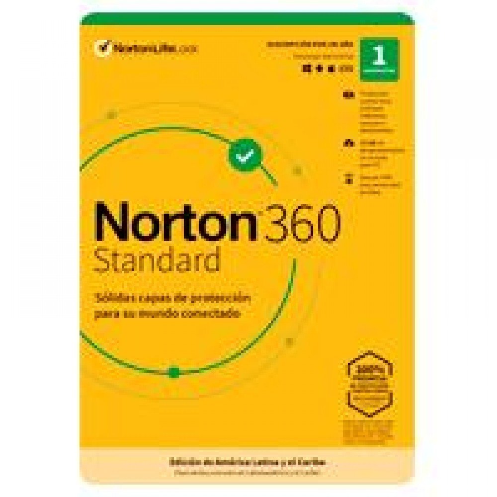 NORTON 360 STANDARD / INTERNET SECURITY 1 DISPOSITIVO 1 AñO (CAJA)
