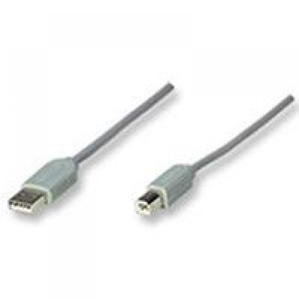 CABLE USB 1.1 MANHATTAN A-B 3 MTS GRIS
