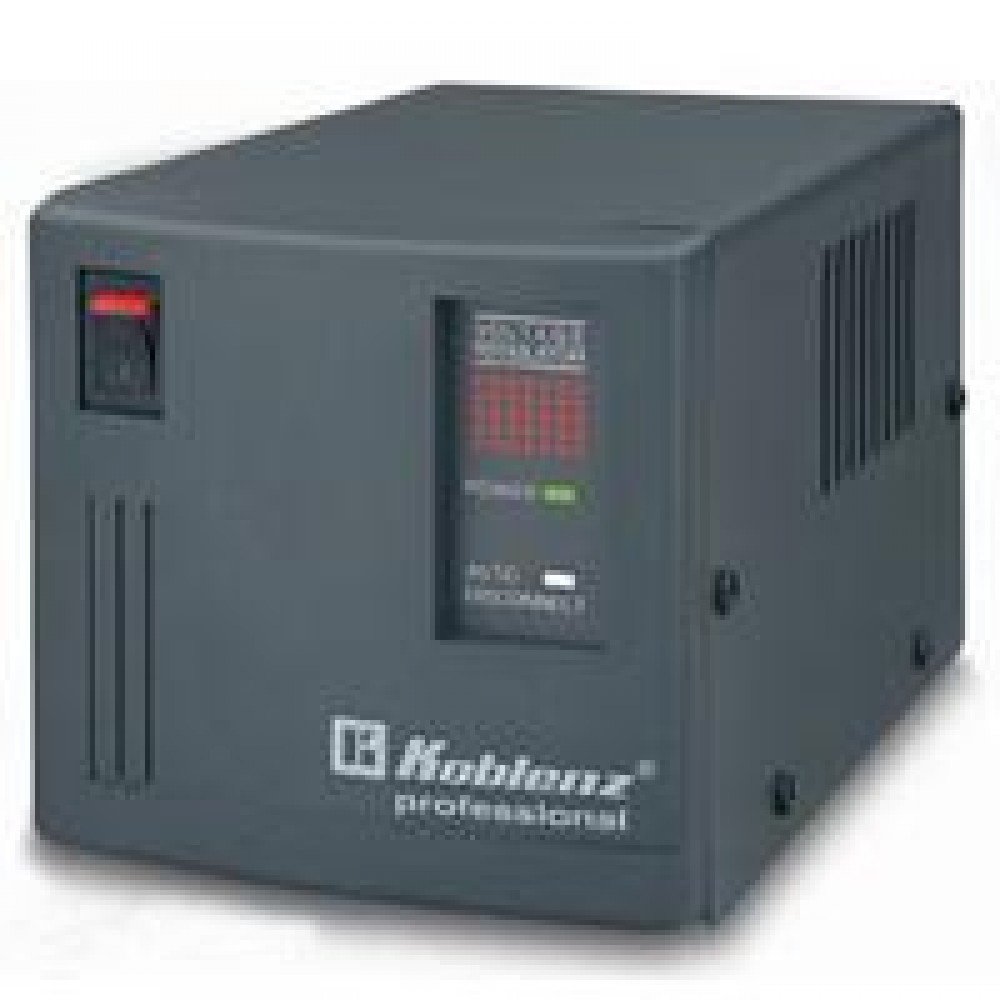 REGULADOR KOBLENZ 2500VA/ 2000 W 6 CONTACTOS. GAB.METALICO DESCONEXION AUT 7 AÑOS DE GARANTIA POLIZA DE SEGURO INCLUIDA QUE RESPALDA HASTA 25000 DOLARES EN EQUIPO CONECTADO.