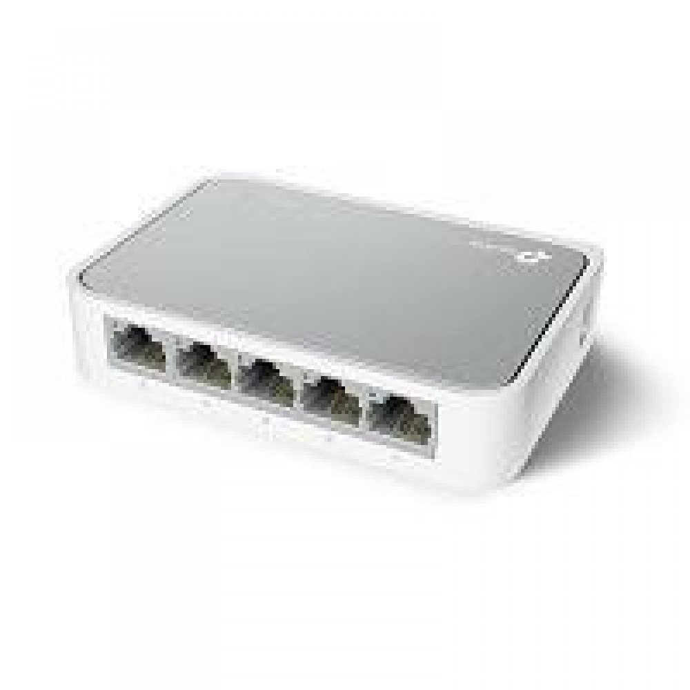 SWITCH TP-LINK TL-SF1005D 5 PUERTOS RJ45 10/100 MBPS NO ADMINISTRABLE AUTO MDI/MDIX HALF Y FULL DUPLEX PARA ESCRITORIO
