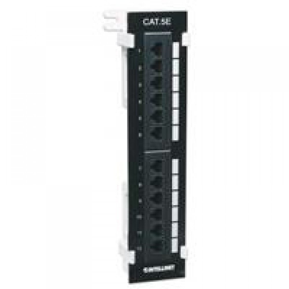 PANEL DE PARCHEO INTELLINET CAT 5E 12 PUERTOS // PARA PARED