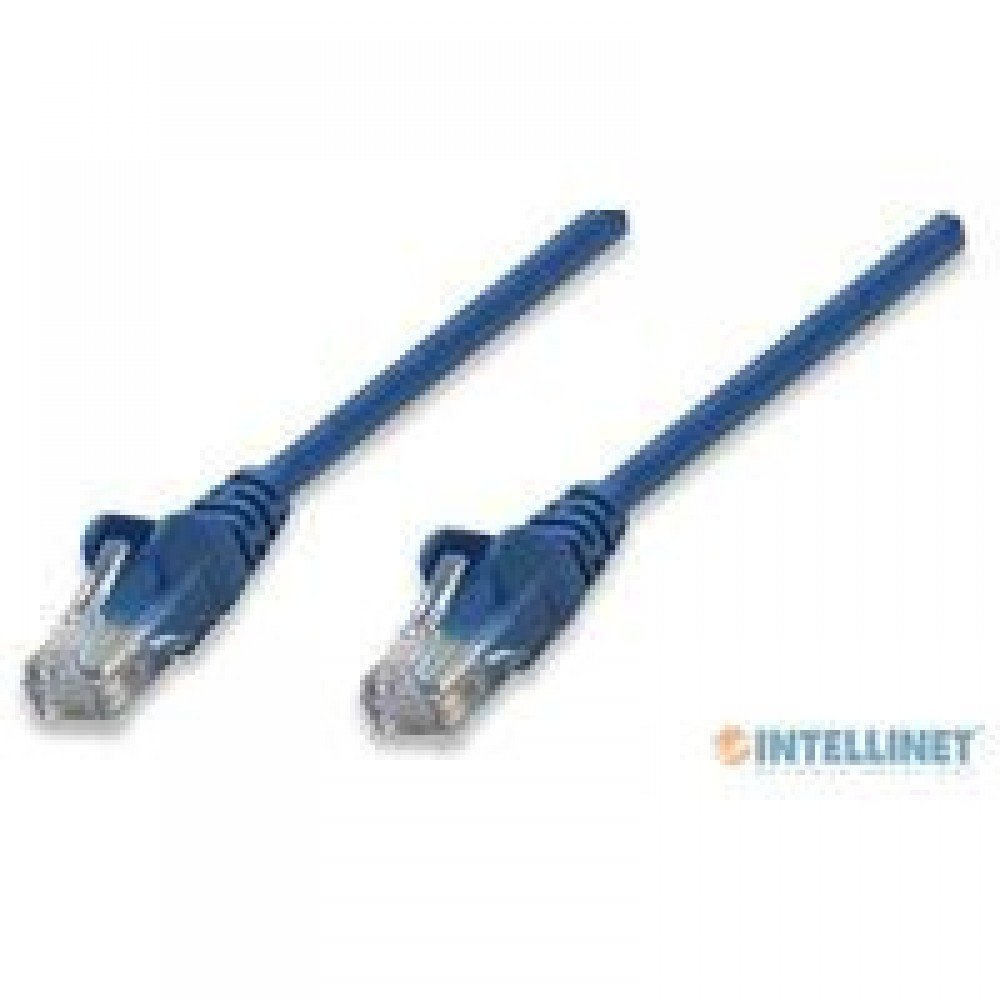 CABLE DE RED PATCH CAT5E INTELLINET RJ45 2.0 METROS 7 FT COLOR AZUL