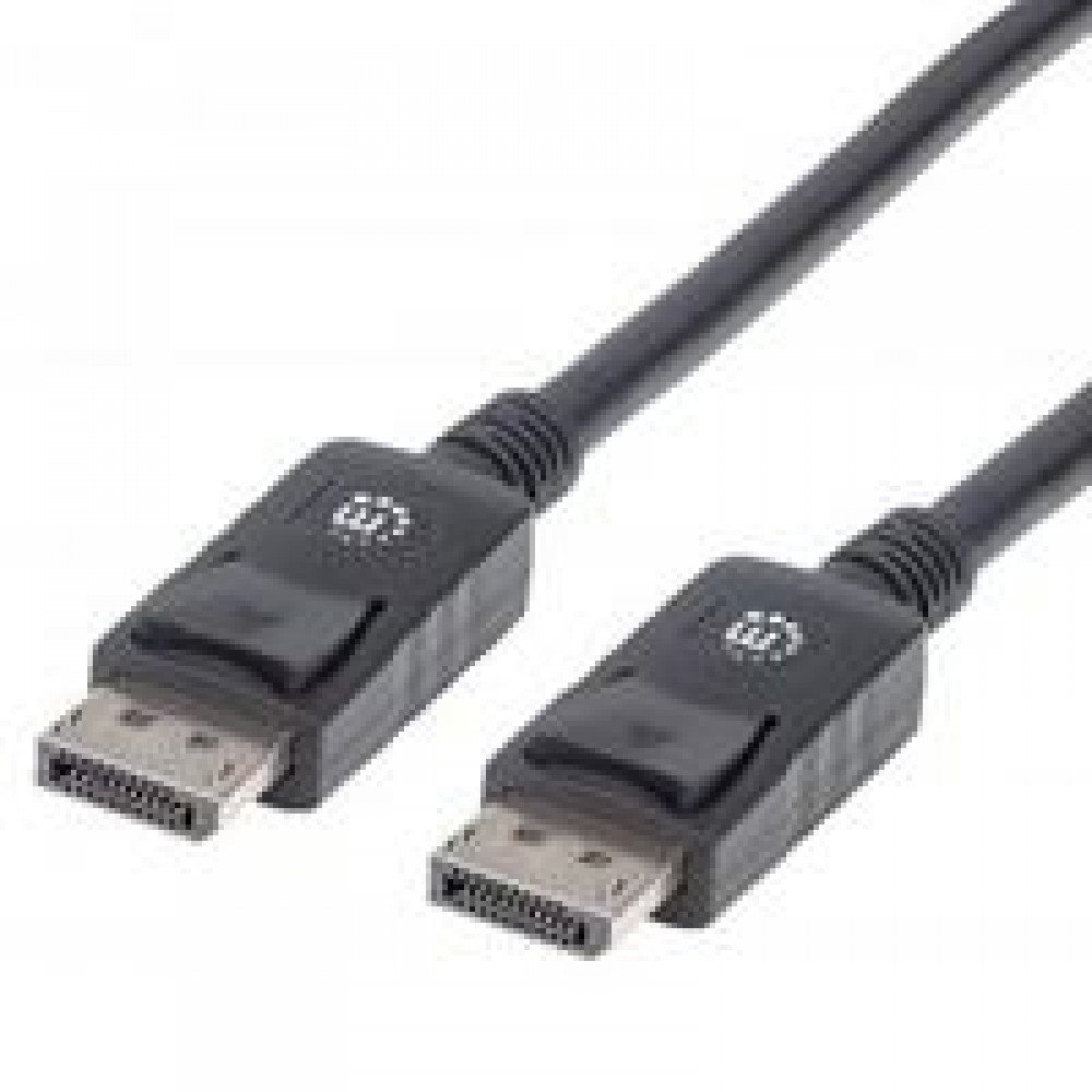 CABLE DISPLAYPORT MANHATTAN 2.0M 4K BLINDADO MACHO-MACHO