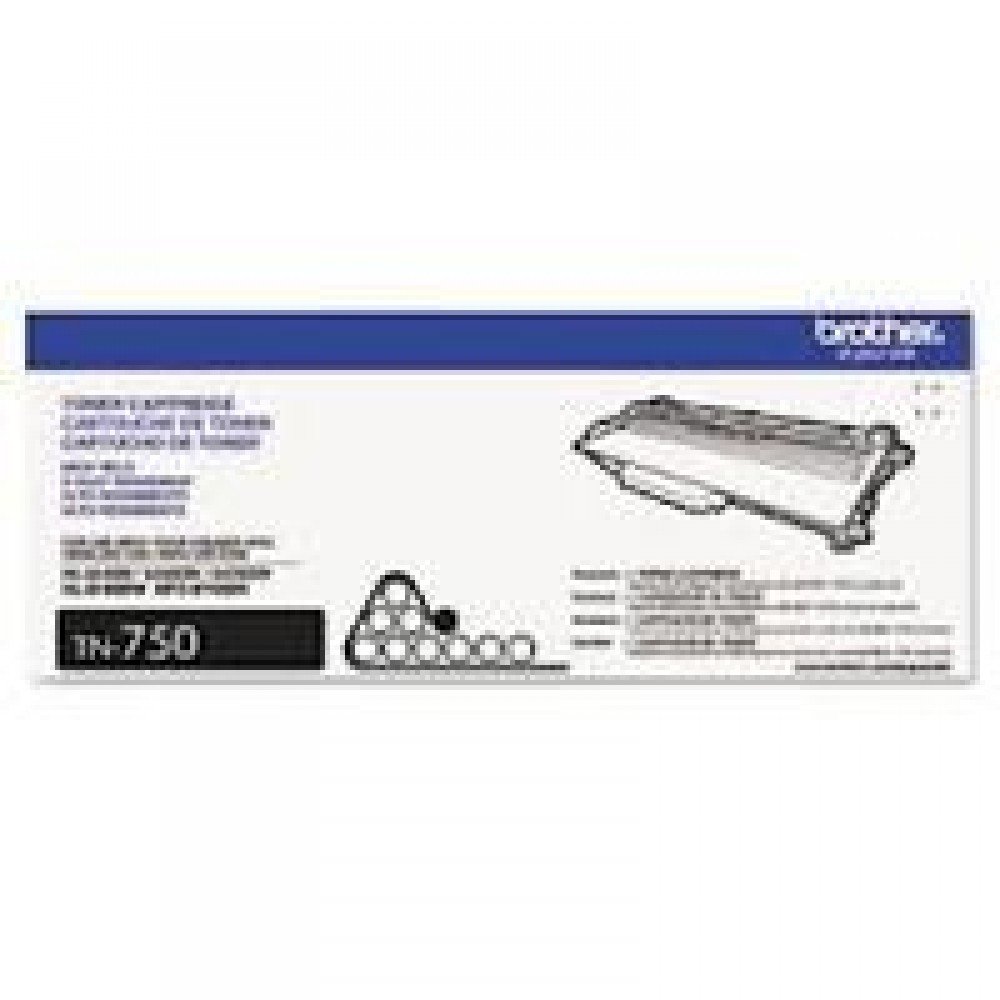 TONER BROTHER NEGRO TN750 DE ALTO RENDIMIENTO 8000 PAGINAS PARA HL/DCP/MFC