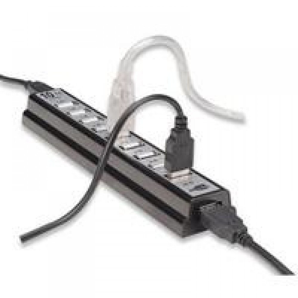 HUB USB V2.0 MANHATTAN DE ESCRITORIO 10 PTOS C/FUENTE DE ALIMENTACION