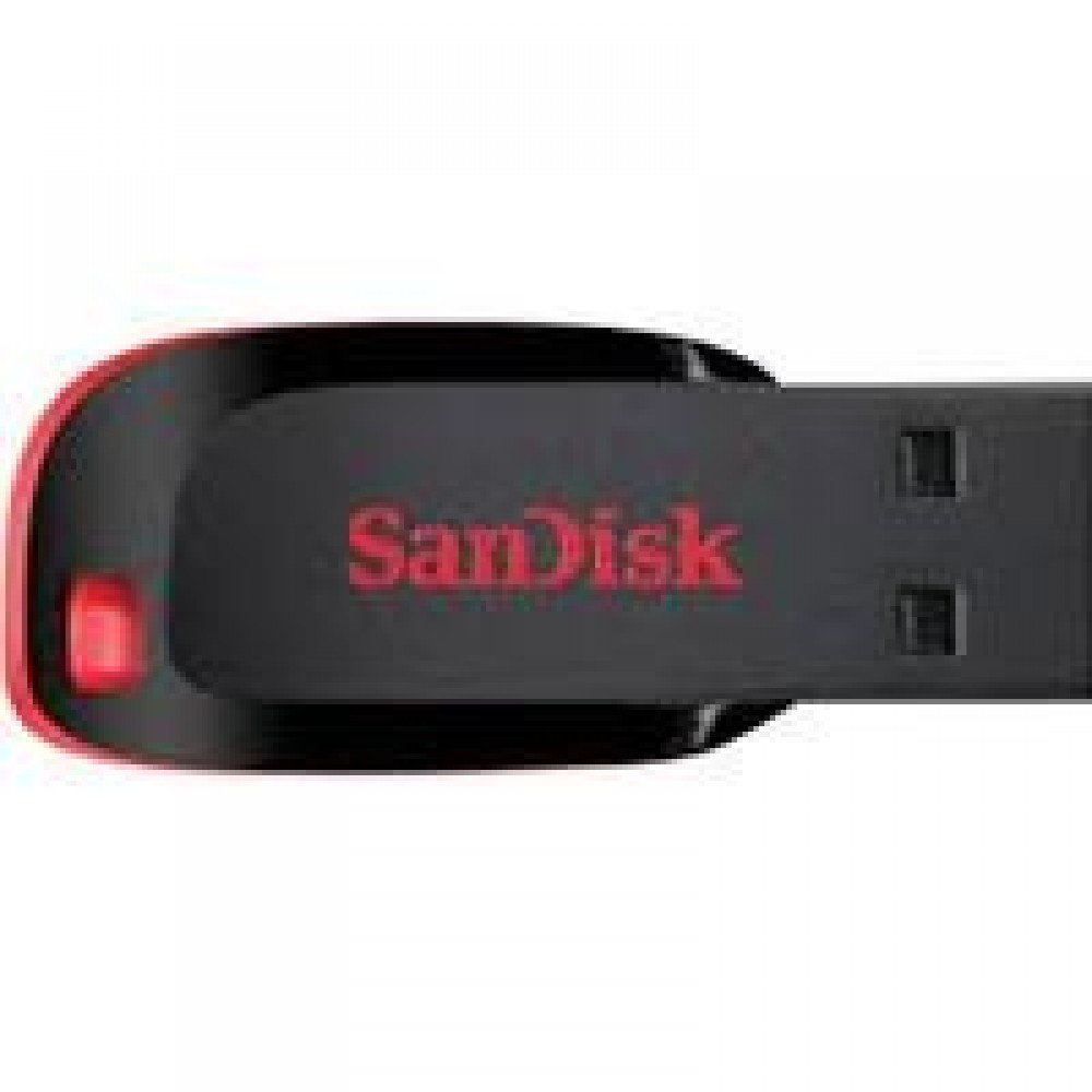 MEMORIA SANDISK 32GB USB 2.0 CRUZER BLADE Z50 NEGRO C/ROJO