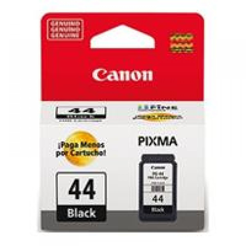 CARTUCHO DE TINTA CANON PG-44 NEGRO P/E481 RENDIMIENTO 100 PAGINAS