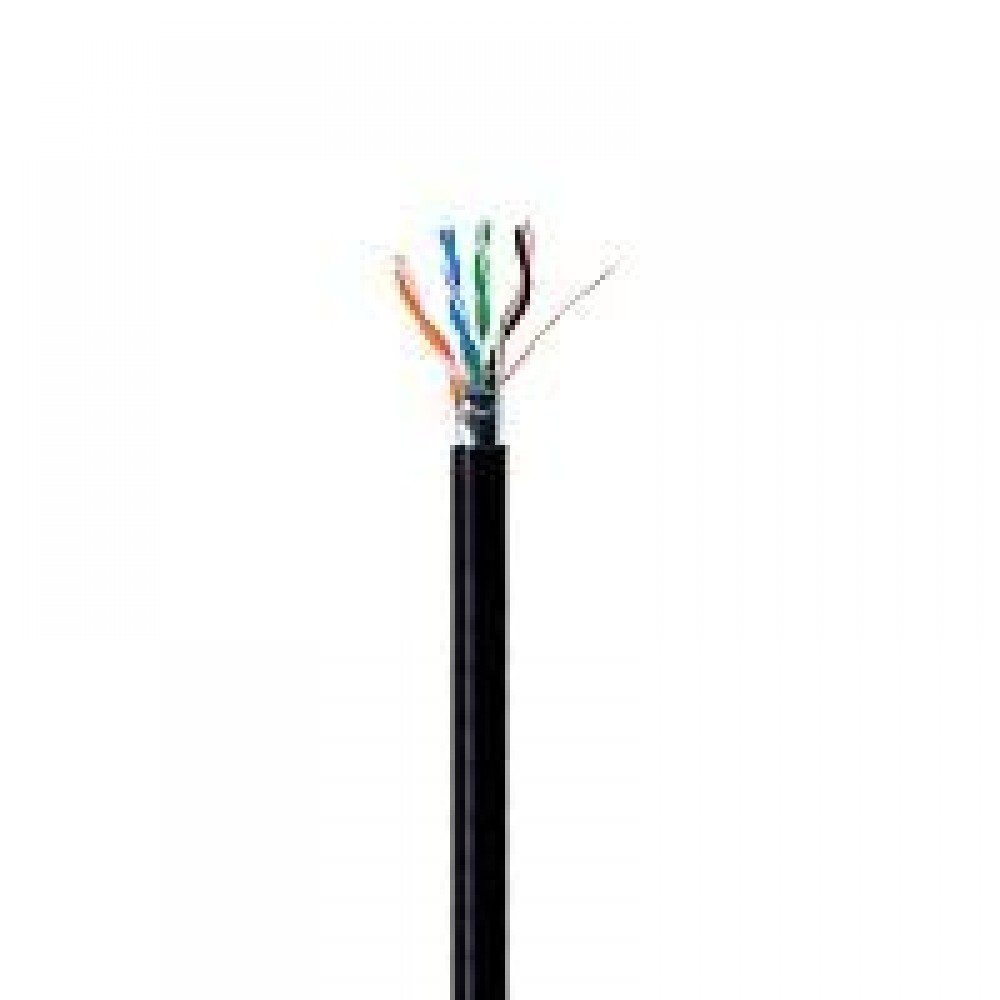 BOBINA UTP CAT5E CONDUMEX/USO INTERIOR/EXTERIOR /4 PARES/24 AWG/100 COBRE/305 MTS/CUBIERTA PVC/NEGRO