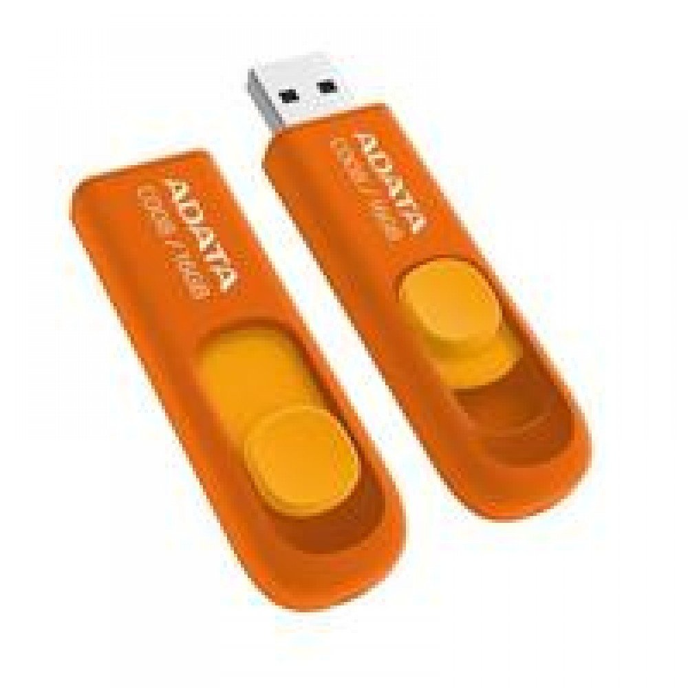 MEMORIA ADATA 16GB USB 2.0 C008 RETRACTIL NARANJA