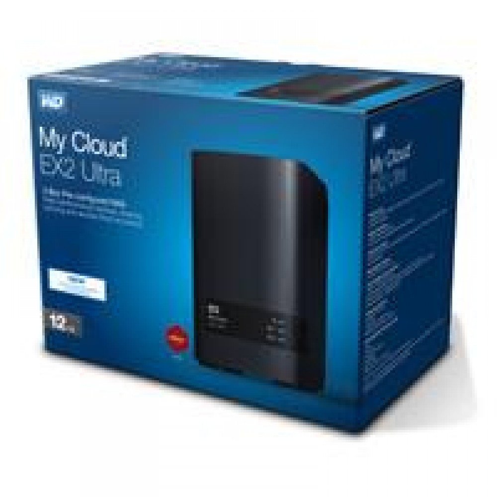 NAS WD MY CLOUD EX2 ULTRA 12TB/CON 2 DISCOS DE 6TB/2BAHIAS/1.3GHZ/1GB/1ETHERNET/2USB3.0/RAID 0-1