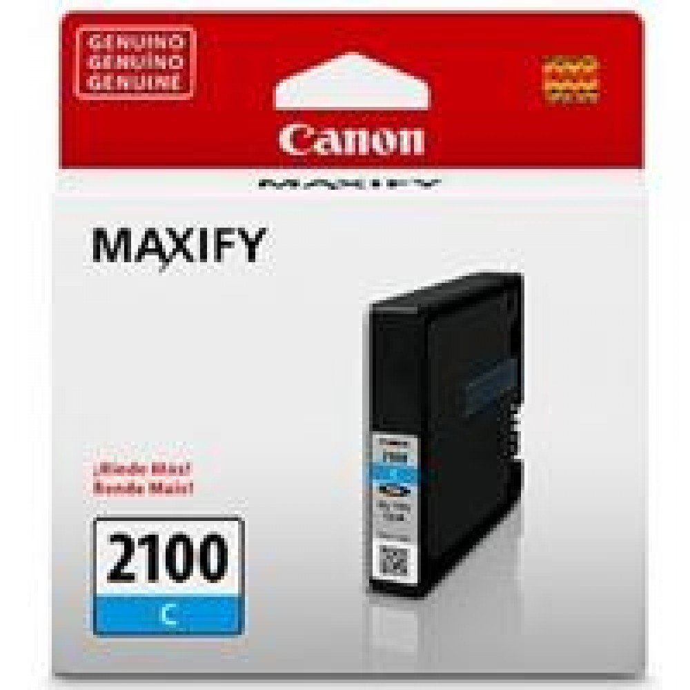 CARTUCHO DE TINTA CANON PGI-2100C CIAN P/ IB4010 MB5310 RENDIMIENTO 1000 PGINAS