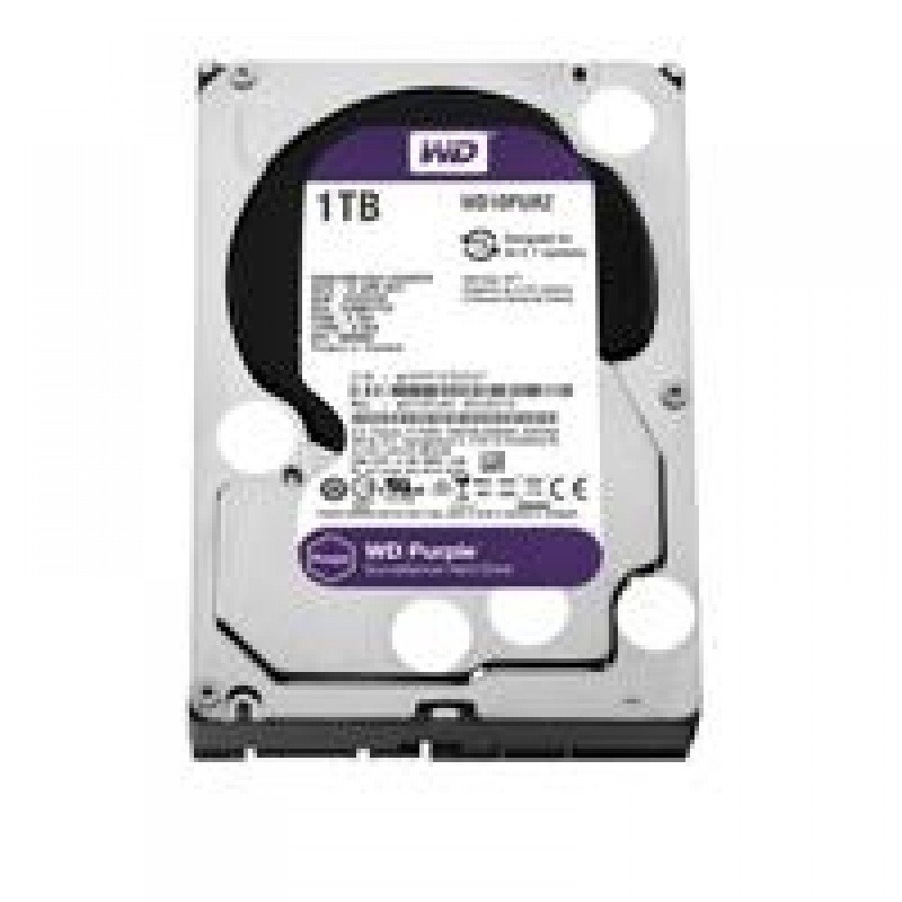 DD INTERNO WD PURPLE 3.5 1TB SATA3 6GB/S 64MB 24X7 PARA DVR Y NVR DE 1-8 BAHIAS Y 1-64 CAMARAS