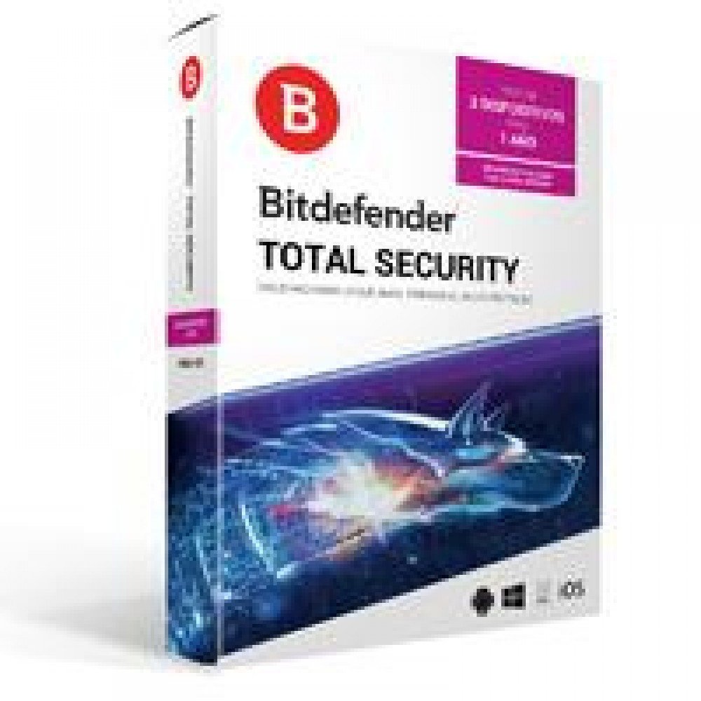 BITDEFENDER TOTAL SECURITY MULTIDISPOSITIVOS, 3 USUARIOS 1 AÑO DE VIGENCIA (CAJA)